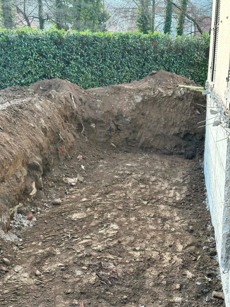 Démolition et terrassement d’une extension à Kaysersberg, chantier Kayser TP Démolition