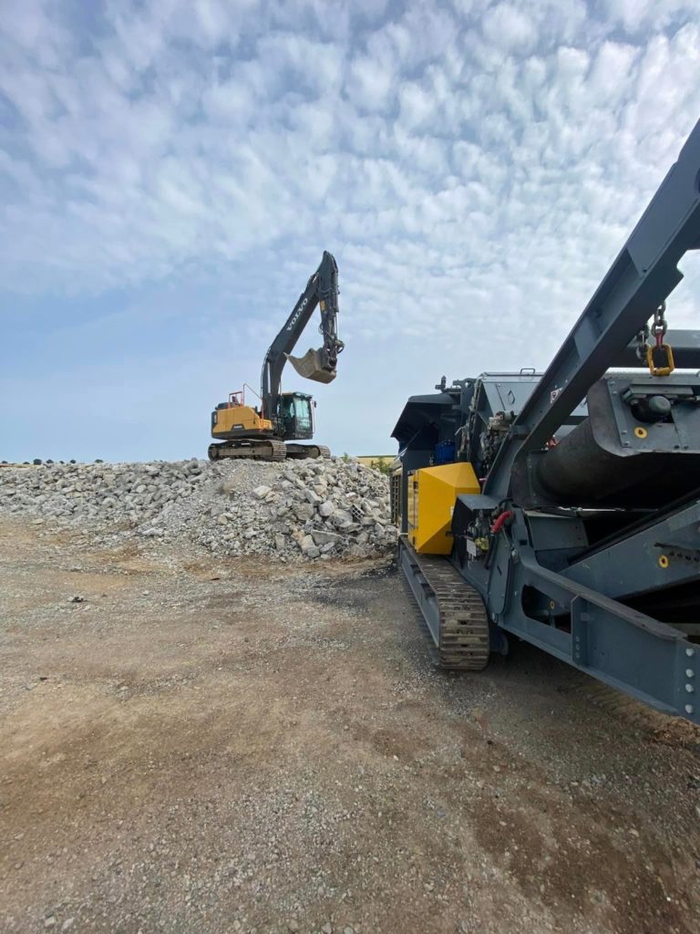 Tri et revalorisation des déchets d'un chantier de démolition